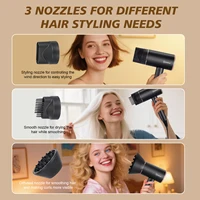 Sèche-cheveux pliable Hatteker 3200W EU, électrique, haute puissance, pour usage domestique, avec 2 réglages de température et ions négatifs pour le soin des cheveux 5
