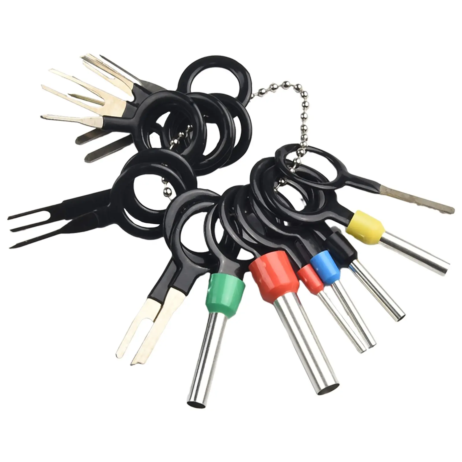 

Automotive Wire Terminal Removal Tool 26Pcs/Set Car Wiring Crimp Connector Pin Kit Pin Needle Retractor Puller Tool