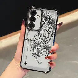Gothic Style Angel Cross Phone Case Cover - Galaxy A21s (Mix01)