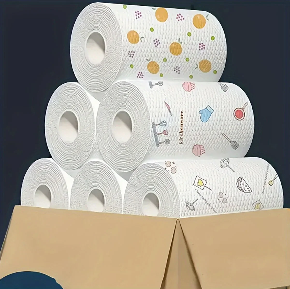 One roll Lazy rag wholesale absorbent thickening kitchen paper dry and ...