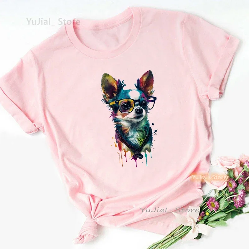 

Cute French Bulldog/Pug/Chihuahua/Corgis Animal Print T Shirt Women'S Clothing Cool Funny Dog Lover Tshirt Femme Tops