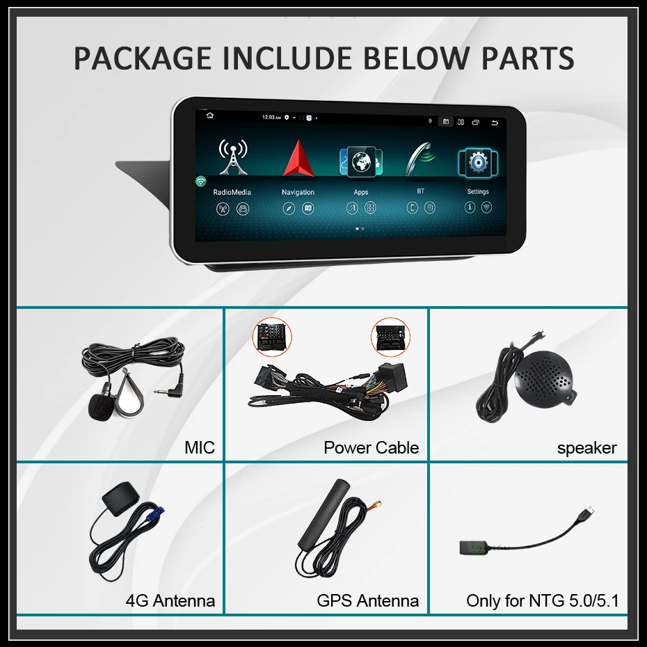 Snapdragon 8 Core Drahtlose Carplay Android 13 Auto Auto Radio Bildschirm Für Benz W212 E-Klasse E200 E230 E260 E300 S212 Multimedia GPS – Detail 2
