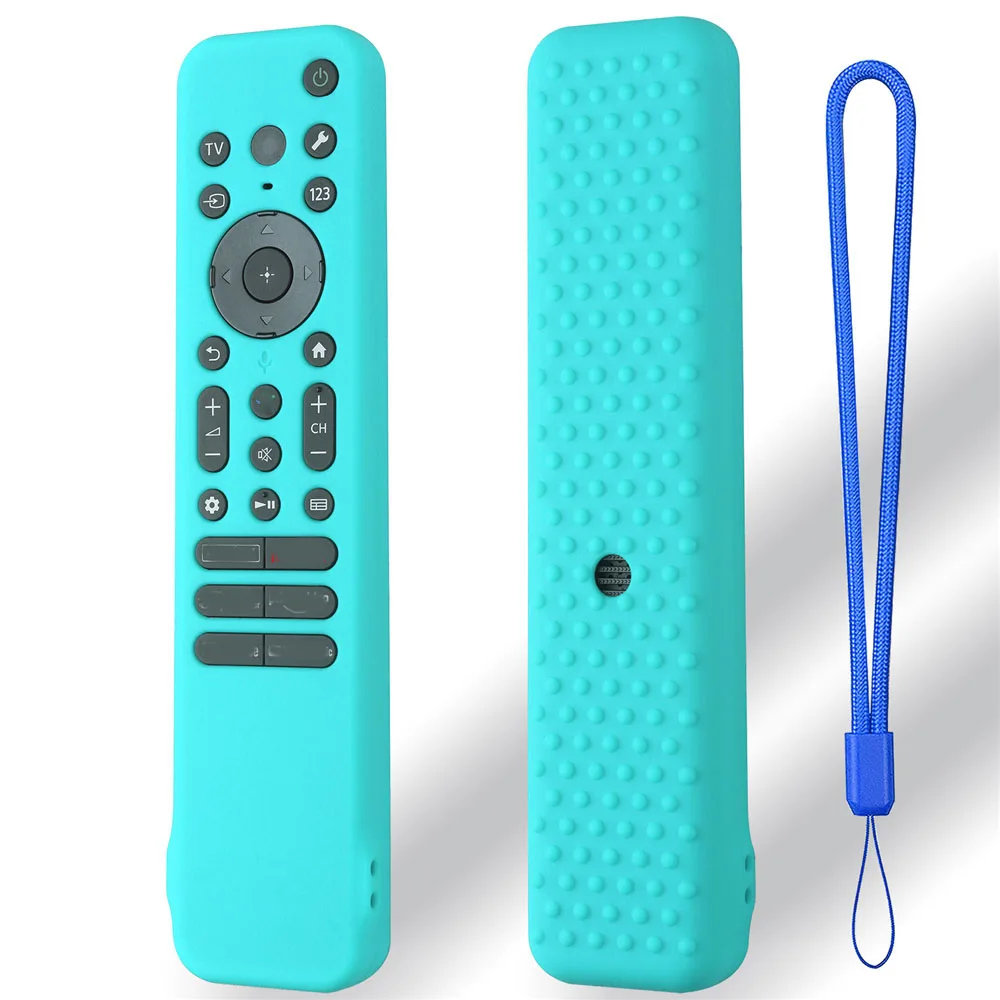 For Sony RMF-TX810U/RMF-TX811U/RMF-TX910U Remote Control Protective Silicone Case Cover Shockproof Anti-Slip Sleeve with Lanyard silicone remote case,silicone remote cover,silicone remote sleeve,remote controller cover,silicone case protector
