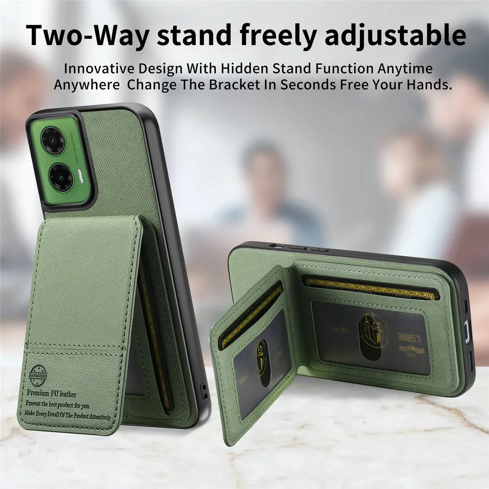 RFID Block Leather Card Case Back Cover