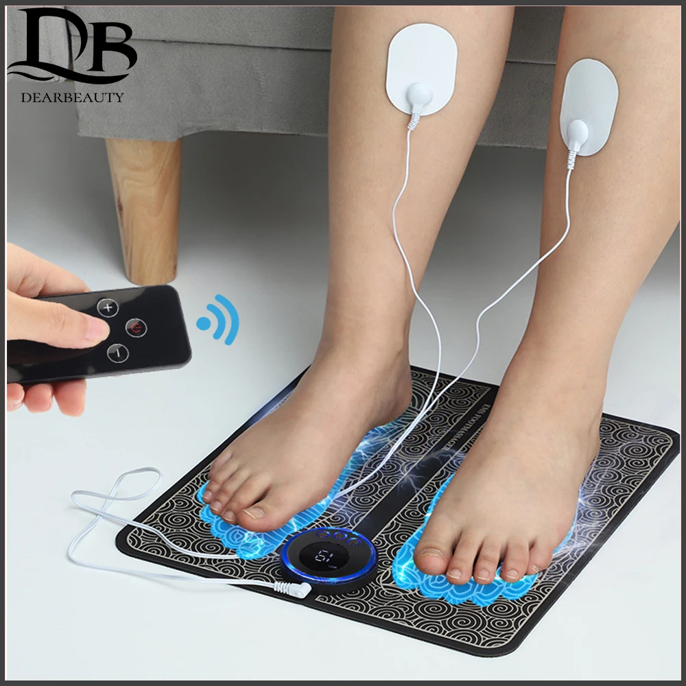 Foot Massage Pad Intelligent EMS with Remote Control Pulse Physiotherapy Micro-current Beautiful Leg Shaping Slimming Body