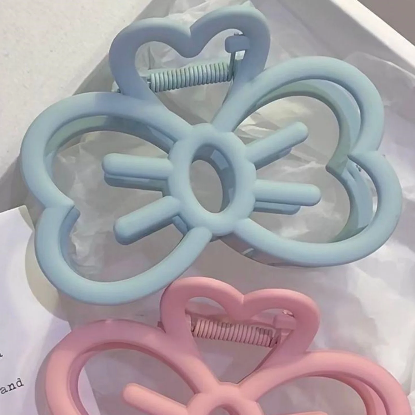 1PC Neue Candy Farbe Katze Bogen Haar Clip Kunststoff Klaue Clip Mode Krabben Haar Clip Für Mädchen Süße Haar klaue Frauen Haar Zubehör – Detail 7