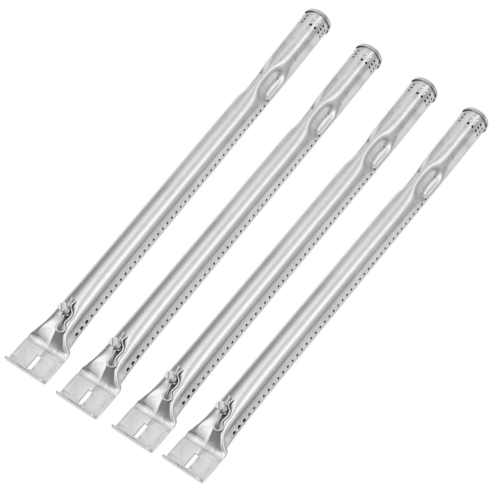 BBQ Grill Pan, 4pcs Stainless Steel Grill Burner Tube for Household Kitchen