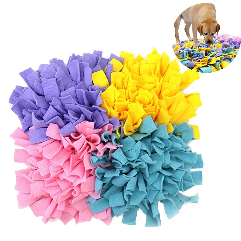 

Intelligence Pet Toy Washable and Splice Pet Sniffing Mat Training Blanket Physical Exertion Dog Sniffing Mat Toy Blanket