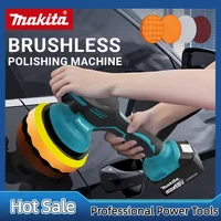 Polisseuse sans fil Makita, 8 vitesses, affichage numérique, polisseuse électrique, machine à polir et cirer les voitures, pour batterie 18V 3
