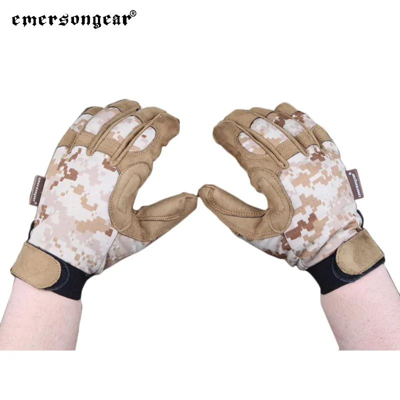 Emersongear Tactical Lightweight Camo Gloves Full Finger Combat Hand Protective Camping Fishing Hunting Hiking Outdoor AOR1
