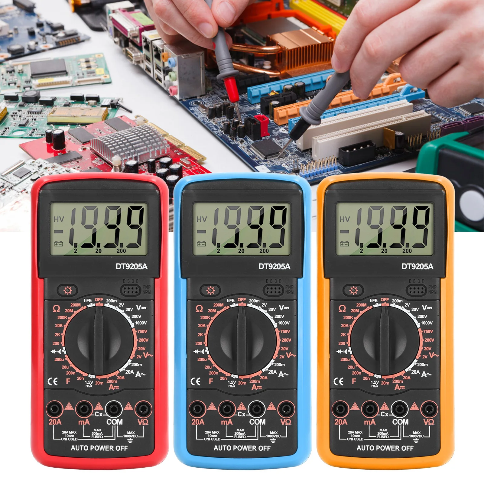 

Digital Display Multimeter Smart Digital Multimeter LCD Display Multifunctional Circuit Detection Meter for Household