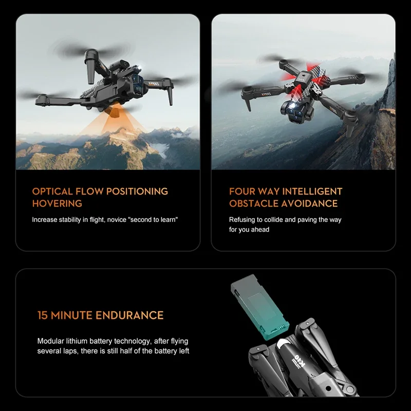 Lenovo K10ProMax Drone 8K Professional HD Dual Camera GPS Obstacle Avoidance Drones Remote Megaphone Quadcopter Toy UAV RC 9000M