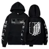 Attack on Titan Levi Kyojin No Shingeki Anime Print Hoodie Sweatshirt Men Women Harajuku Pullover Plus Size 1