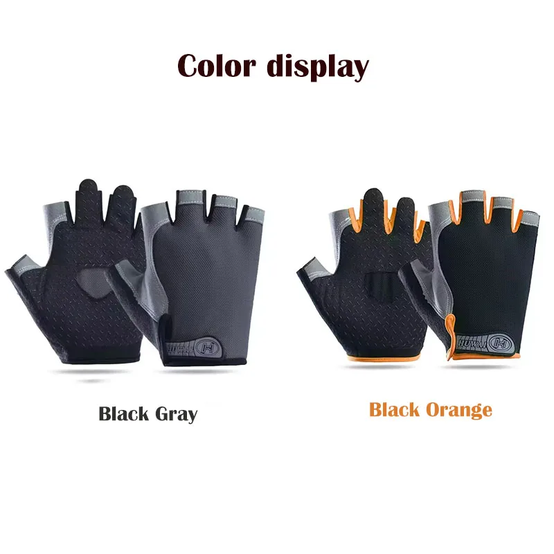 New Cycling Gloves Anti Slip and Shock-absorbing Outdoor Sports Gloves Summer Sun Protection Elastic Fingerless Gloves