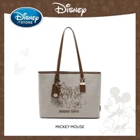 Disney "EVERYDAY SMILE" Mickey Mouse Tote Bag New Embroidered Women Large Capacity Underarm Commuter Handheld Shoulder Bag 1