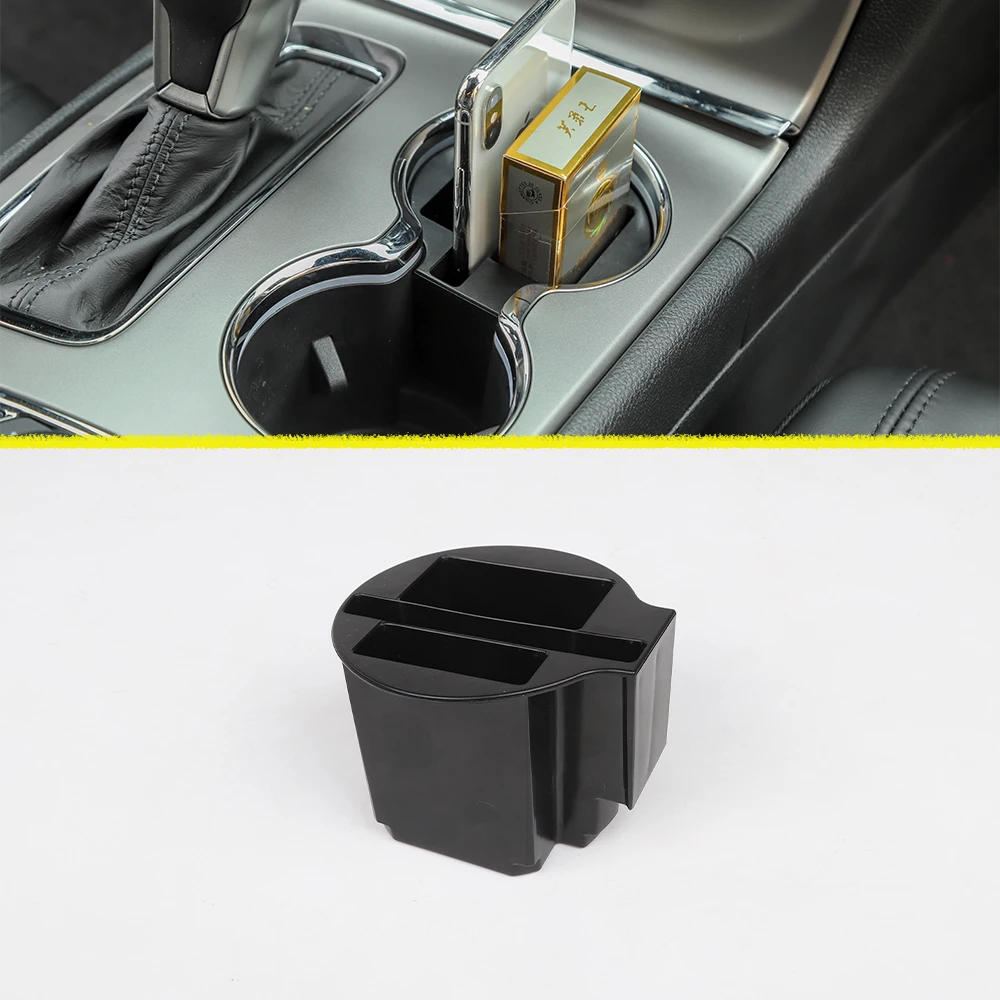 

Для Jeep Grand Cherokee 2011-2020, подставка для чашек для напитков, коробка для хранения, органайзер, контейнер, автомобильные аксессуары для интерьера, черный цвет