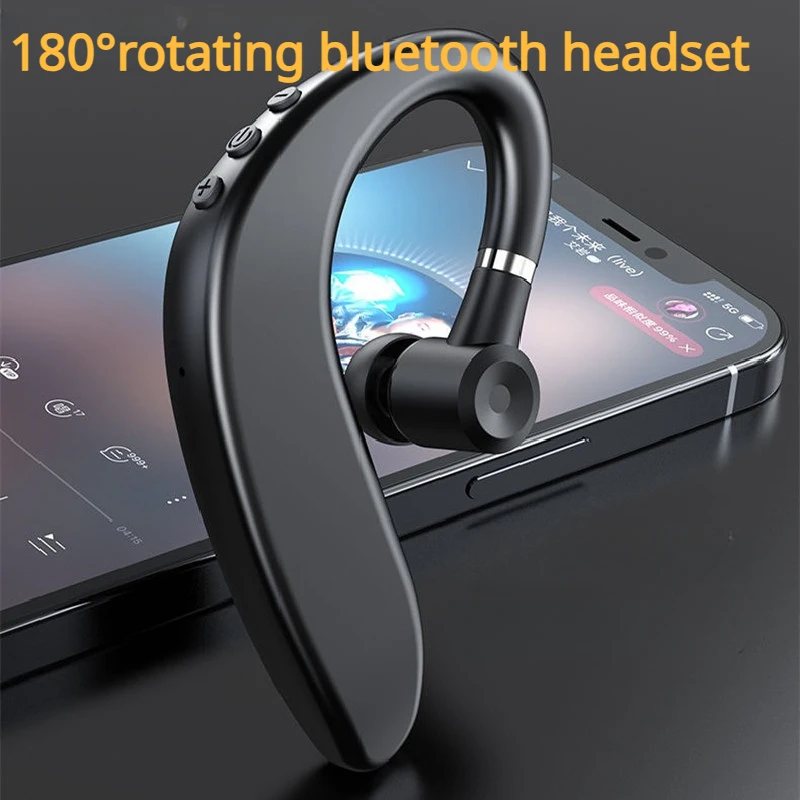 

Wireless Bluetooth Headset 5.0 Hanging Ear 180 Degree Rotation Sports Stereo Ear Buds Headphones Cheap Wireless Earphones