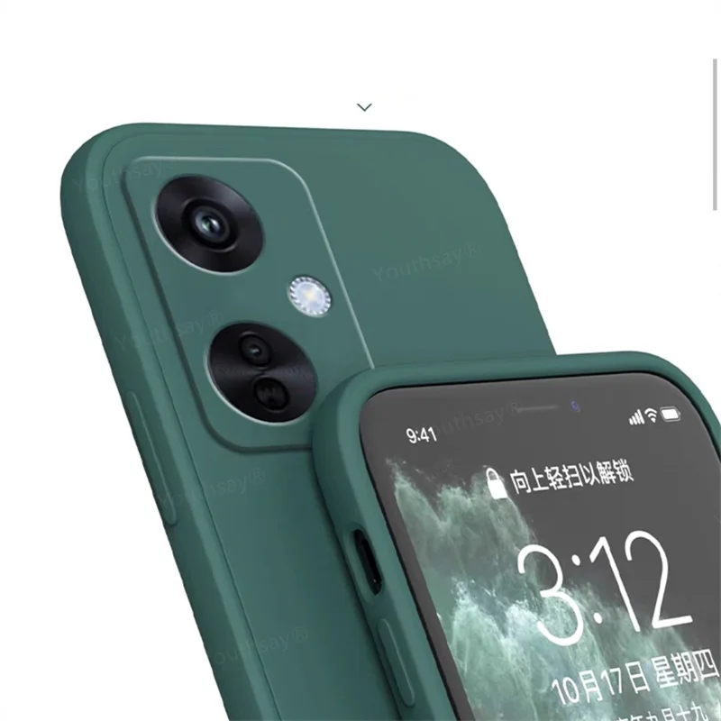 Premium Liquid Silicone Soft TPU Phone Bumper Case - Elegant Protection with Original Design