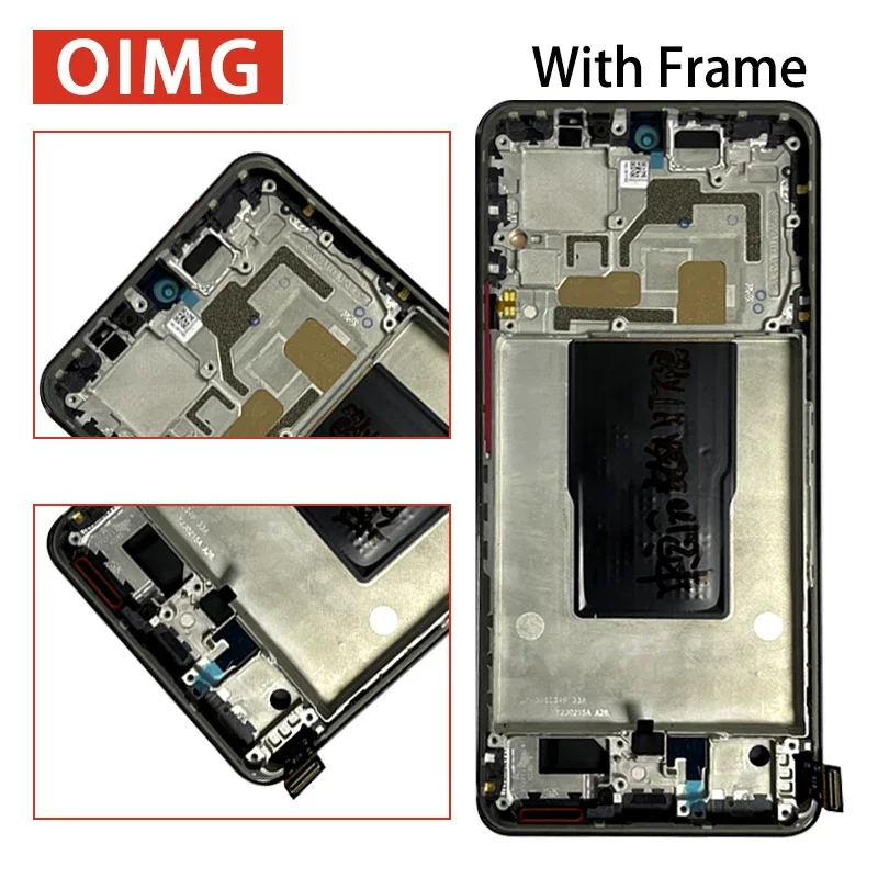 Écran LCD + Vitre Tactile Complet Pour Xiaomi 12T & 12T Pro - Noir - Remplacement Facile Avec Outils Inclus