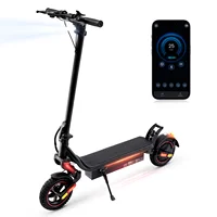 Trottinette électrique ISCOOTER W8 750W, batterie 48V 14Ah, autonomie 30-40 km, pneus pneumatiques tout-terrain 9,3 pouces, double suspension, pliable, pour adultes 4