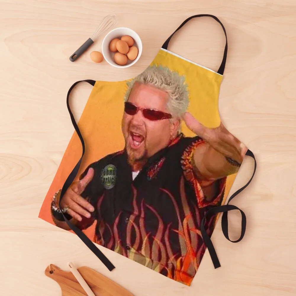 

guy fieri Apron Household Items Useful Custom Apron