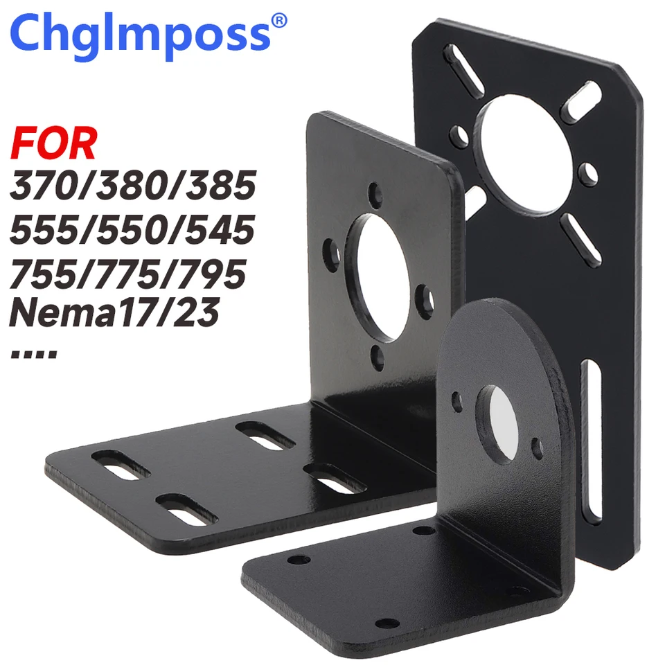 Sourcing Map 10 Staffe Di Montaggio In Plastica Per Motori DC Da 20 Mm, Per Motori Serie 130/140/180, Foro 5,4 Mm