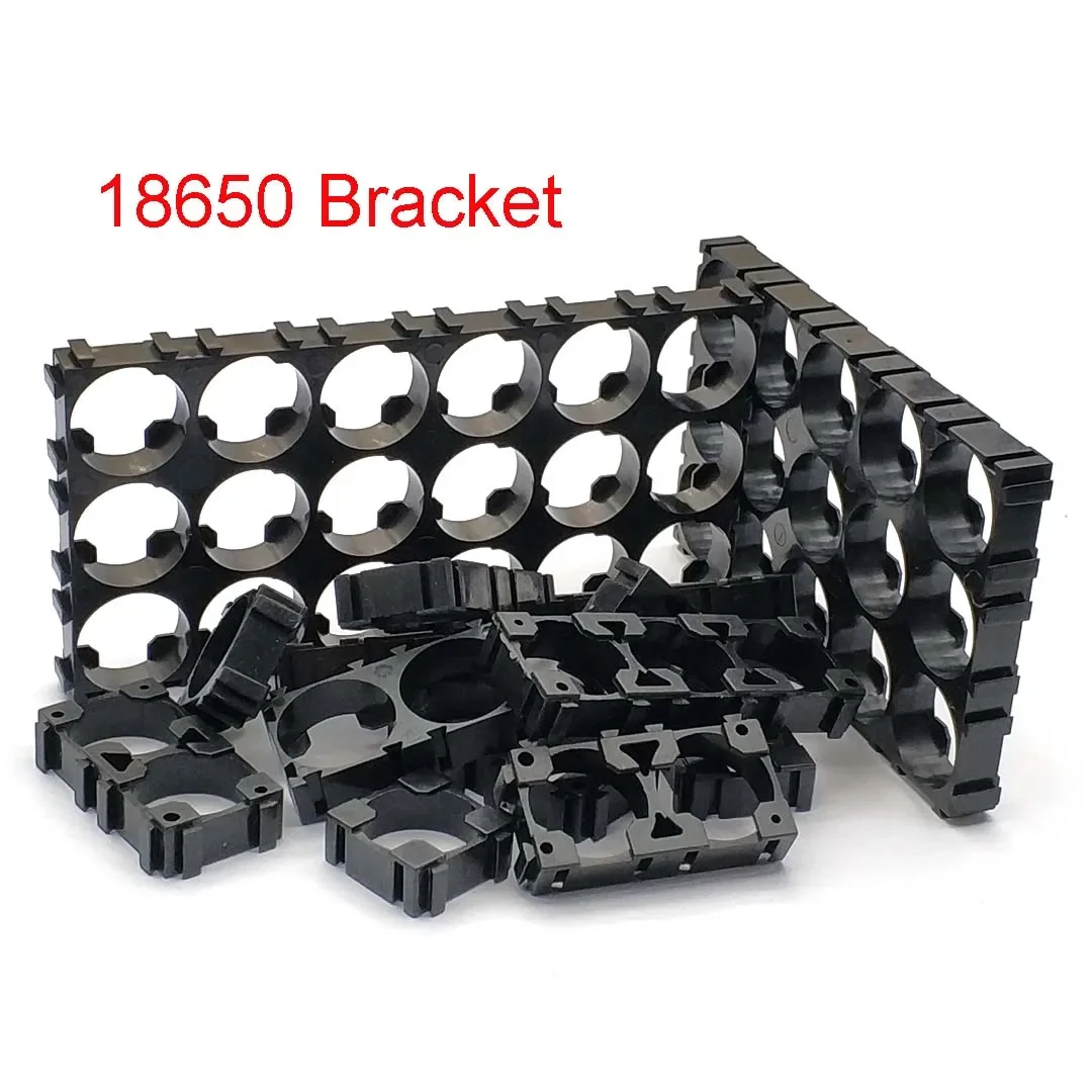 18650 Battery Holder Safety Anti Vibration Holder Bracket Li-ion Cell Cylindrical Plastic Case Diameter 18.5mm