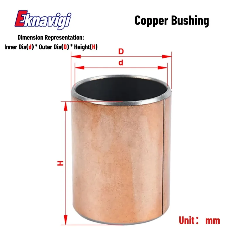 

1PCS SF-1 Free Shipping Composite Copper Sleeve Dry Oil-free Bearing Sleeve Wear-resistant Bushing Inner Diameter 75 80