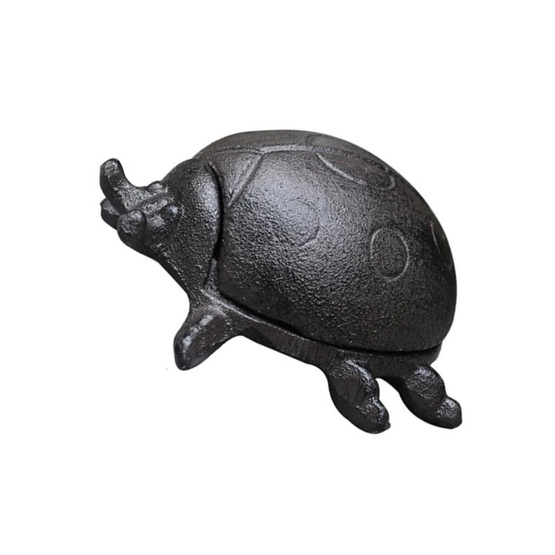 Tortoise/Coccinella Septempunctata Key Storage Box for Gardens and Yard Iron Jewelry Hider with Secret Compartment KXRE