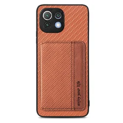 RFID Leather Back Cover Case with Enhanced Protection and Style for Xiaomi 17T Pro (Brown)