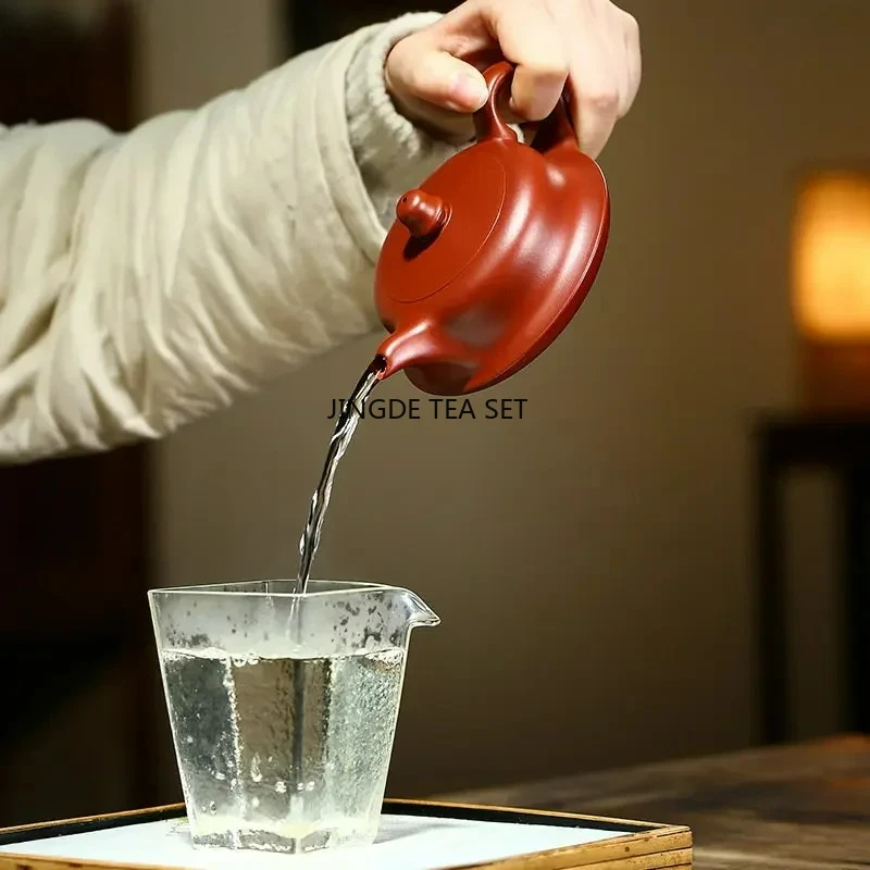 180ml Yixing purple clay teapot handmade raw ore Dahongpao mud beauty tea infusion pot Chinese Kung Fu tea set
