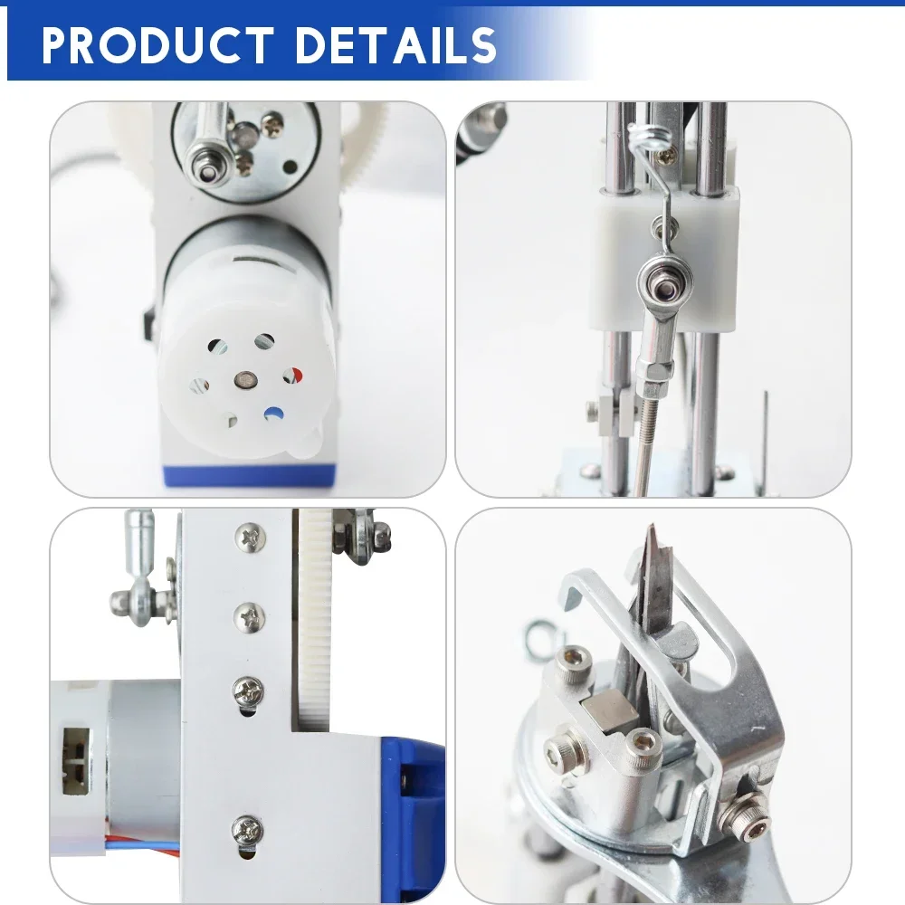 Tufting-Pistole, 2-in-1, 5–40 Stufen/S, elektrisch, 7–21 mm, verstellbare Tufting-Pistole, Teppichstrickmaschine zum Basteln, Teppiche, Kleidung ﻿ – Detail 4