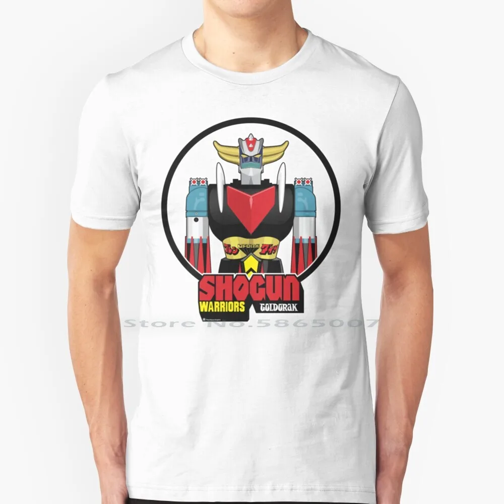 Shogun Goldorak T Shirt 100% Cotone Shogun Goldorak Shogun Gaiking Toys Daimos Dragun Mazinga Sifi Syfy Fantascienza Grande
