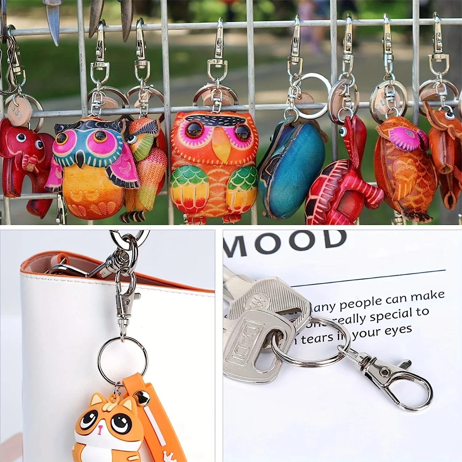 Swivel Snap Hooks Key Rings Metal Lobster Clasps Assorted Sizes 50PCS lobster clasps