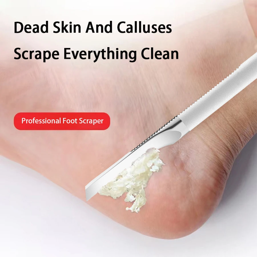 죽은 피부 굳은 살을 제거하기위한 전문 페디큐어 칼 스테인레스 스틸 페디큐어..