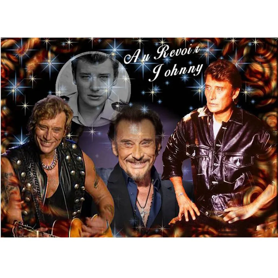 Neue rock sänger Johnny Hallyday (Johnny Hallyday) 5D Diy Diamant Malerei Mosaik Kreuz Stich Kit Diamant Stickerei Diamant  15