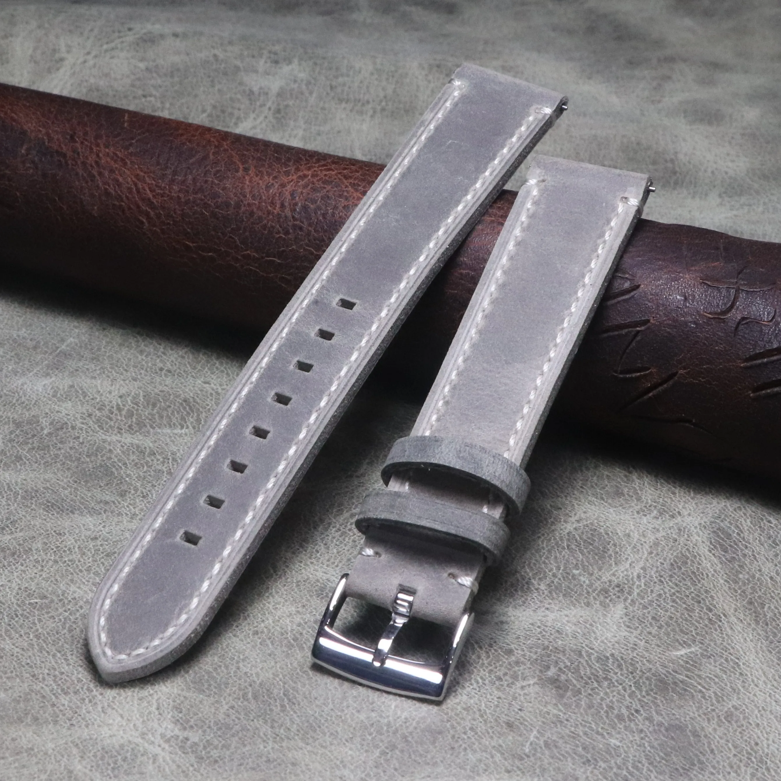 Cowhide Long Strap Large Size Watch Band Handmade Premium Wristband Xxl