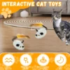 Cat Mouse Interactive Plush Toys LED Glow Electric Telecontrol Auto Rechargeable Pet Moving Mice Toy Realistic Kitten 2