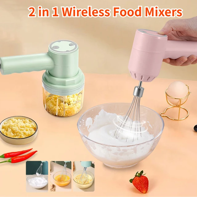 Frullatore portatile Mixer utensili da cucina Mixer manuale robot da cucina elettrici Set montalatte frullino per le uova impastatrice per dolci da forno 1