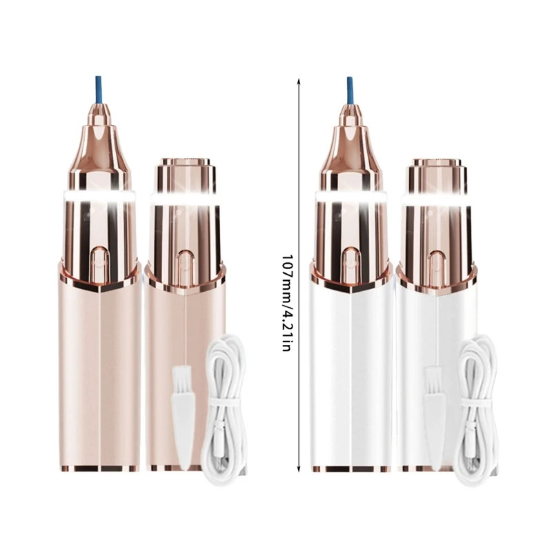 Electric Face Hair Remover for Women USB Gentle and Painless Hair Shver E74C