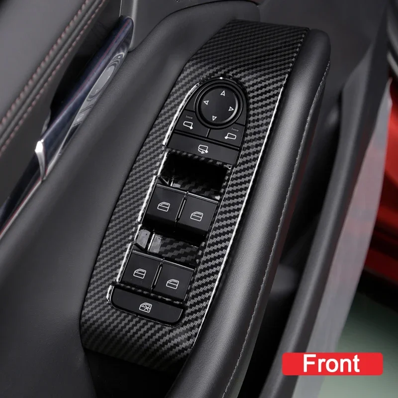 Car engine start button cover car engine start button sticker car styling stickers car button repair stickers Car Window Glass Lift Switch Button Cover Trim Sticker For Mazda 3 Axela BP CX-30 DM Accessories