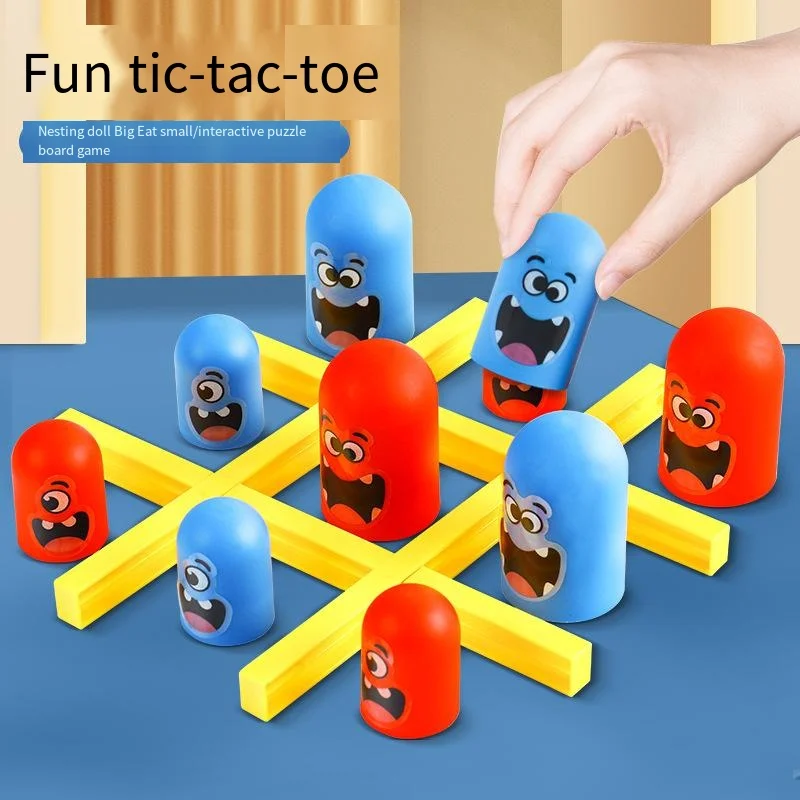 Fun Sets of Tic-tac-toe Chess Game Chess Connect The Dots Parent-child Interaction Family Toys Chess Table Games Board Game christmas sweaters family men s tracksuit 2 piece sets gift wholesale dropship trouser sweetshirts chandals jogger outfit elk