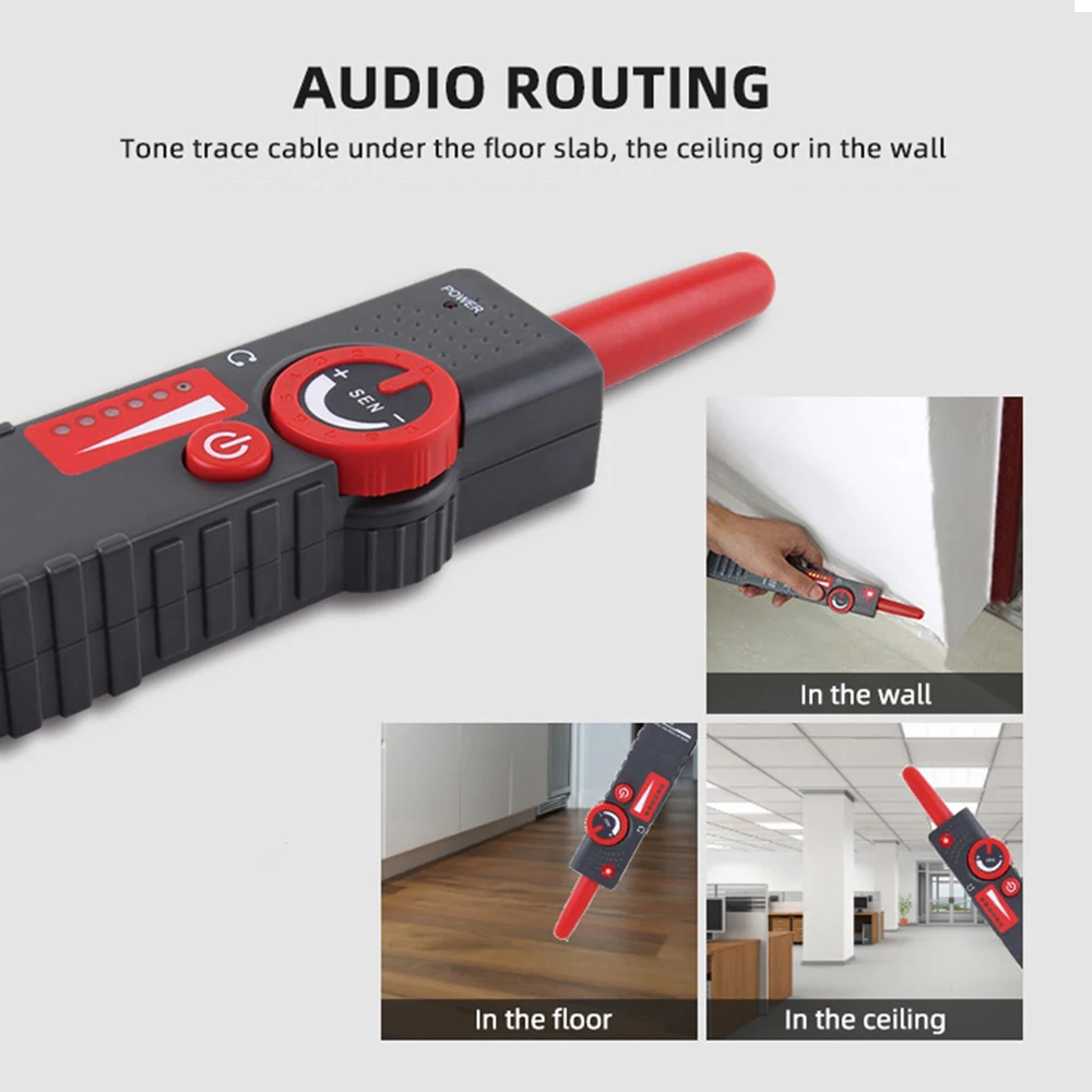 Noyafa NF-820 Underground Cable Tracker Anti-Interference Cable Locator High & Low Voltage Wire Tracker Network Tools 2