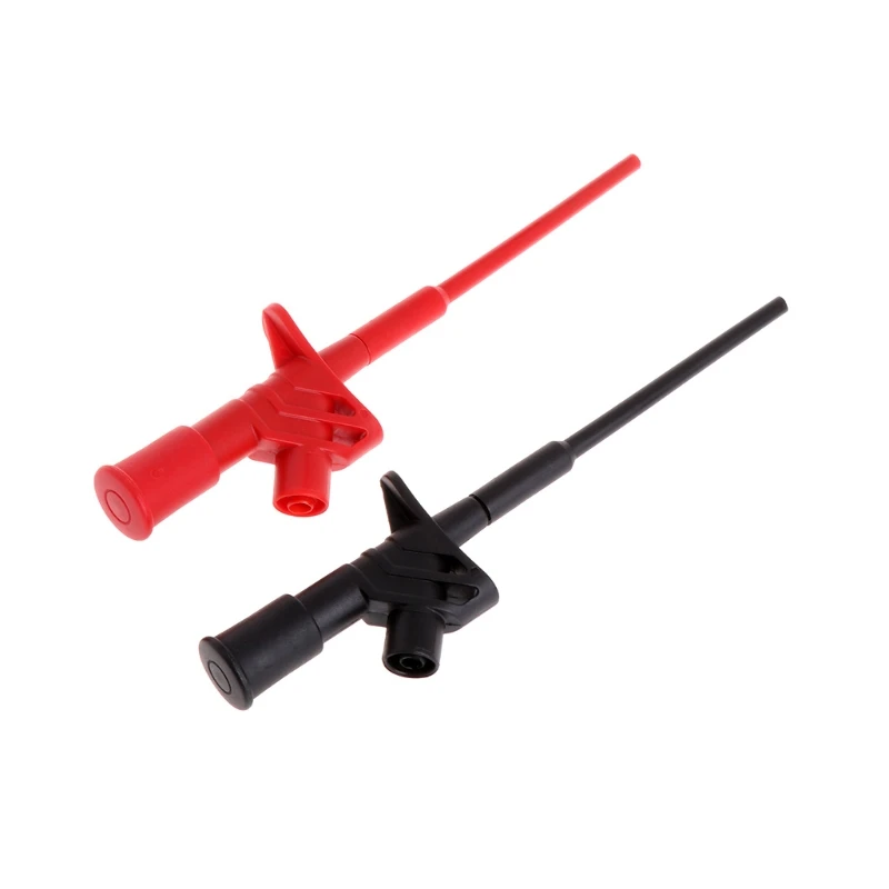 

Insulated Quick Test Hook Clip High Testing Probe Plug Leads Connection Drop ship