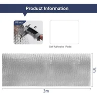 หน้าต่างม้วนฉนวนสะท้อนแสงคู่สําหรับความร้อนในฤดูร้อน, อลูมิเนียมฟอยล์สิ่งกีดขวางความร้อน Radiant สําหรับหลังคา RV ประตูโรงรถ 6