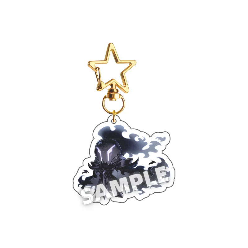 Cookie Run Kingdom Inspired Acrylic Keychain - Candy Shadow Apple Pure Vanilla Design, 6cm