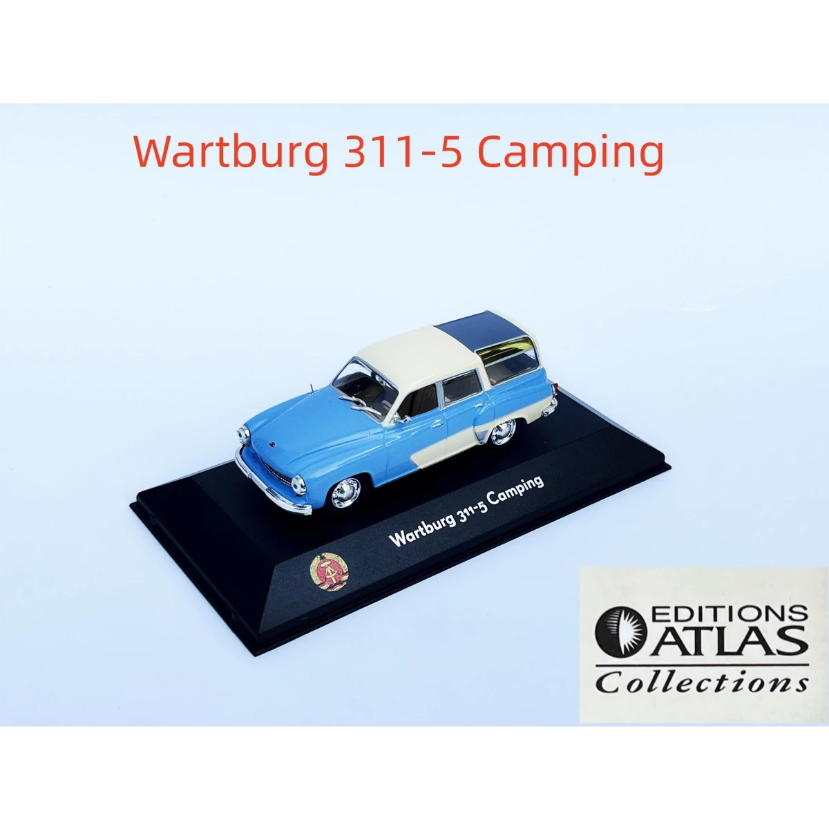 

Diecast 1/43 Scale East German Wartburg 311-5 Alloy Car Model Collectible Toy Gift Souvenir Display Ornament