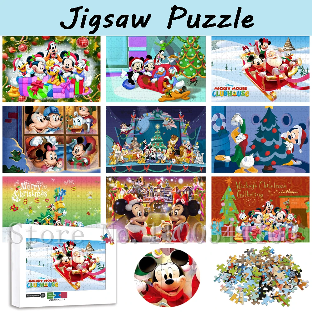 Disney Mickeys Christmas Jigsaw Puzzles Minnie Mouse Doland