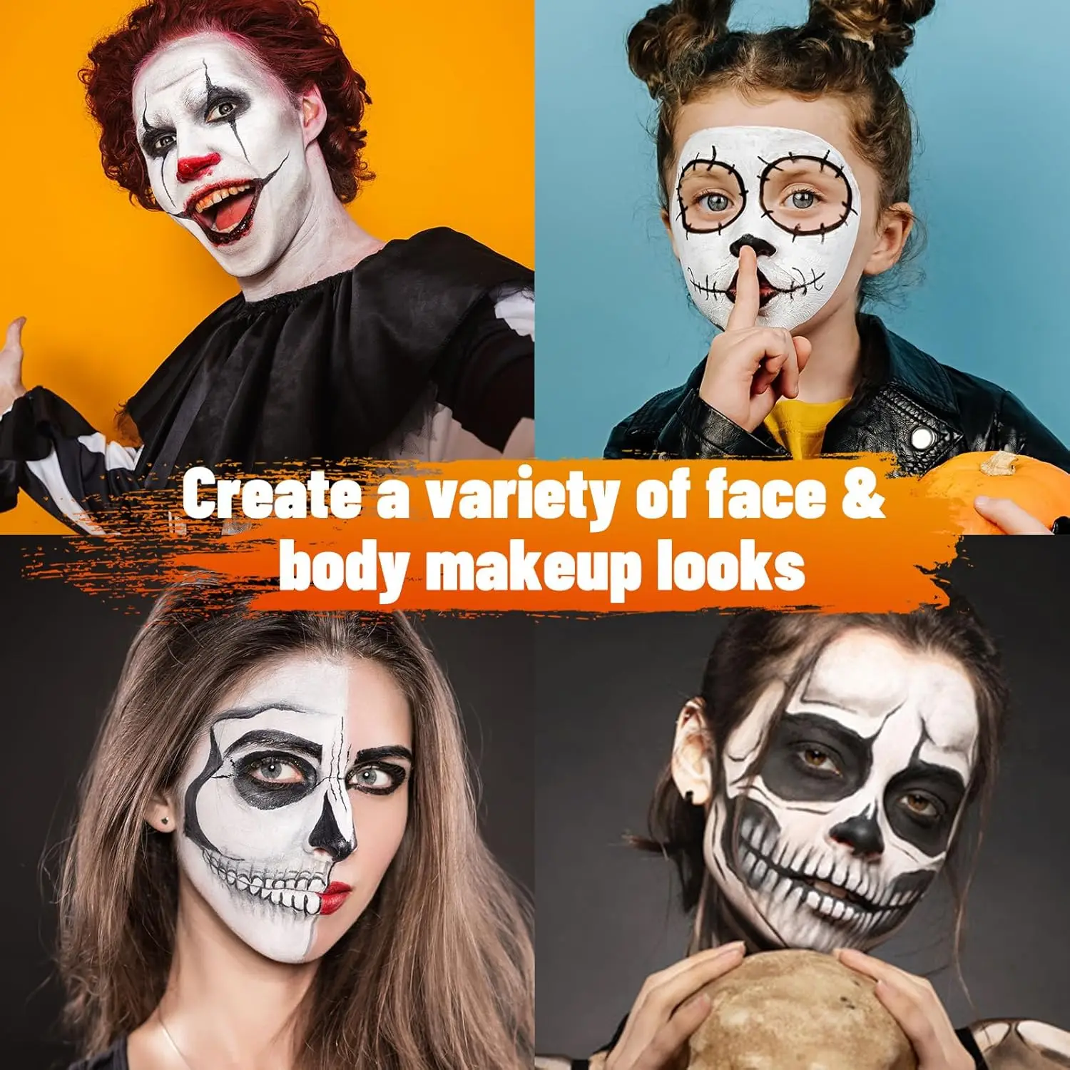 Pintura Facial para Crianças no Halloween: O Que Realmente Funciona e Como  Escolher a Melhor Opção, image size:1500x1500