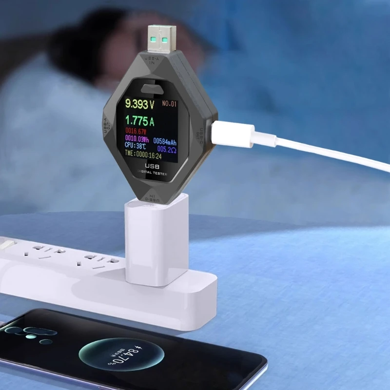 Type C USB Tester USB C Power Delivery Testing Tool For Accurate Voltages Current, Power Readings Detector